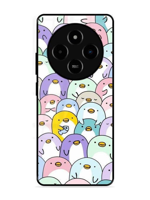 Penguin Party Glossy Soft Edge Case for Poco M7 (5G)