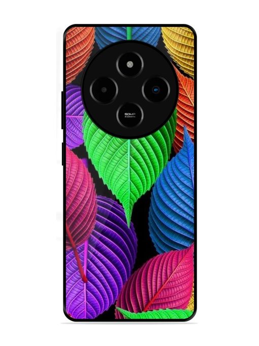 Rainbow Leaf Symphony Glossy Soft Edge Case for Poco M7 (5G)