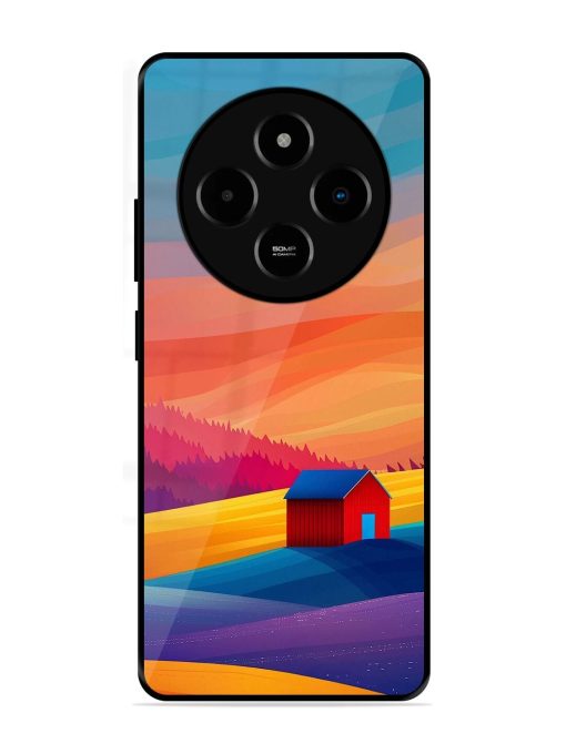 Sunset Solitude Glossy Soft Edge Case for Poco M7 (5G)