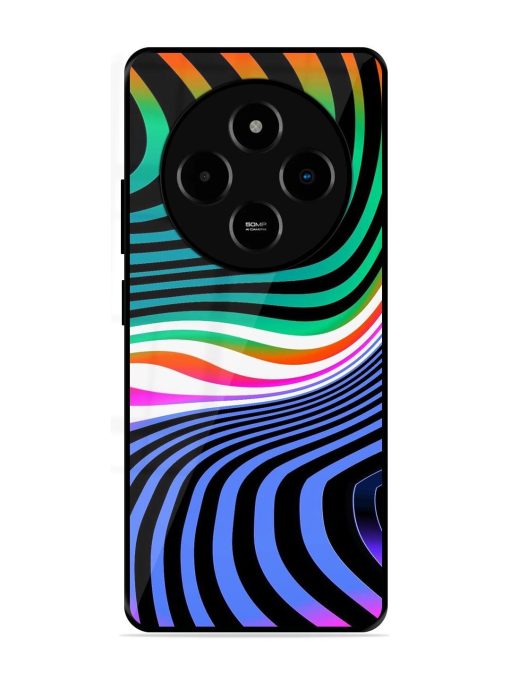 Psychedelic Waves Glossy Soft Edge Case for Poco M7 (5G)