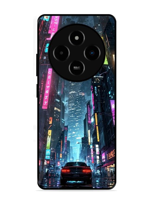 Neon Nightscape Glossy Soft Edge Case for Poco M7 (5G)