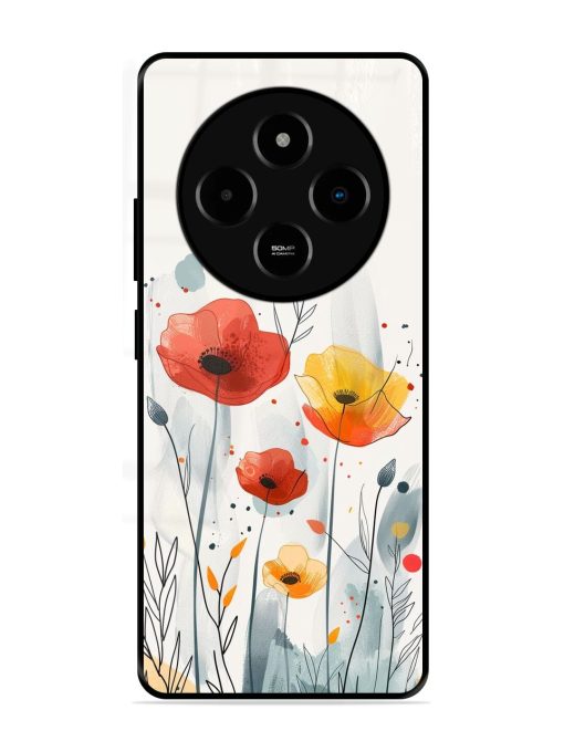 Poppy Fields Glossy Soft Edge Case for Poco M7 (5G)