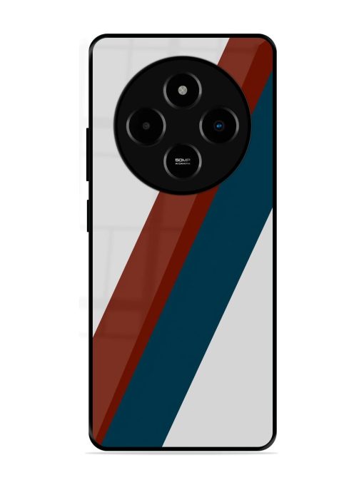 Slanted Stripes Glossy Soft Edge Case for Poco M7 (5G)