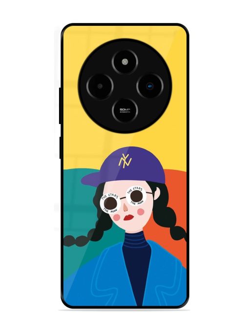 Starry-Eyed Girl Glossy Soft Edge Case for Poco M7 (5G)