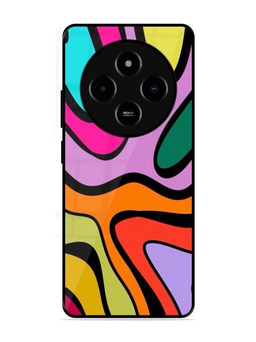 Groovy Swirls Glossy Soft Edge Case for Poco M7 (5G)
