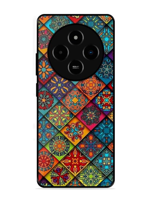 Patchwork Mandala Mosaic Glossy Soft Edge Case for Poco M7 (5G)