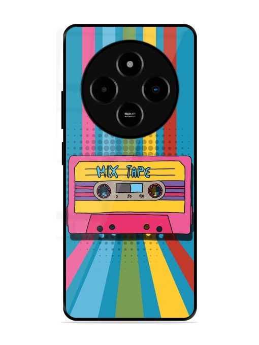 Retro Cassette Tapes Glossy Soft Edge Case for Poco M7 (5G)