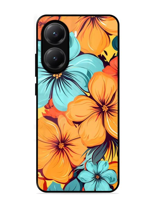 Tropical Bloom Glossy Soft Edge Case for Poco X7 Pro (5G)