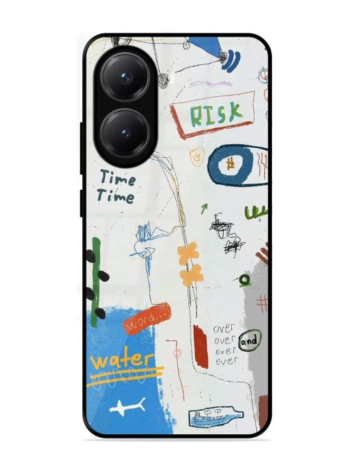 Mind Map Madness Glossy Soft Edge Case for Poco X7 Pro (5G)