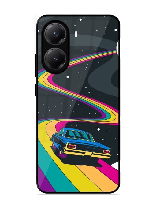 Rainbow Road Glossy Soft Edge Case for Poco X7 Pro (5G)