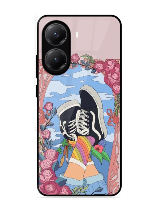 Floral Fantasy Glossy Soft Edge Case for Poco X7 Pro (5G)