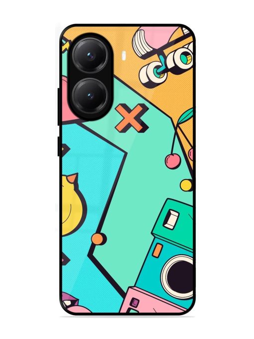 Retro Remix Glossy Soft Edge Case for Poco X7 Pro (5G)