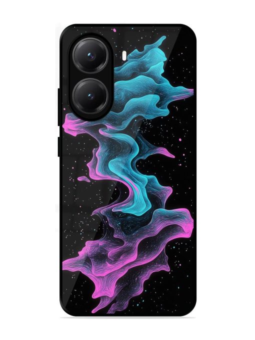 Cosmic Currents Glossy Soft Edge Case for Poco X7 Pro (5G)