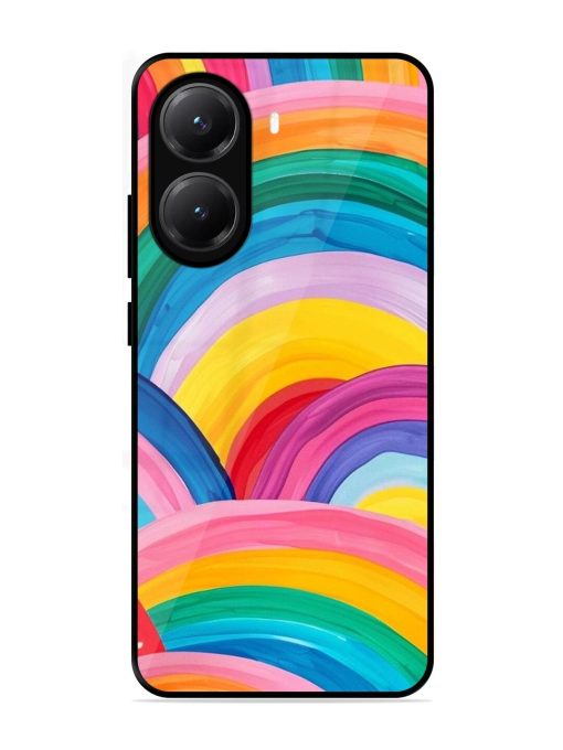 Rainbow Symphony Glossy Soft Edge Case for Poco X7 Pro (5G)