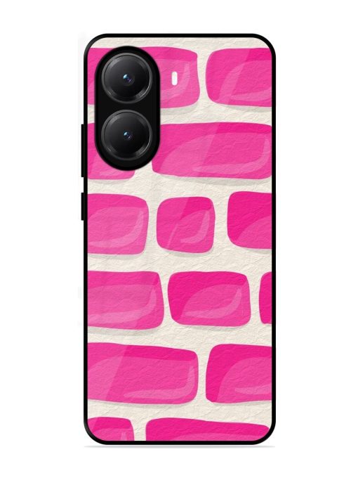 Pink Brick Wall Glossy Soft Edge Case for Poco X7 Pro (5G)