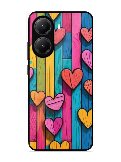 Rainbow Of Hearts Glossy Soft Edge Case for Poco X7 Pro (5G)