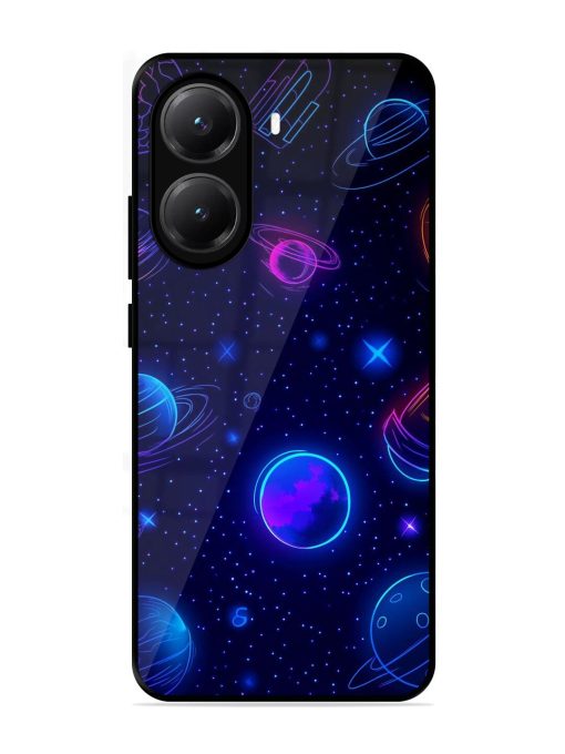 Neon Cosmos Glossy Soft Edge Case for Poco X7 Pro (5G)