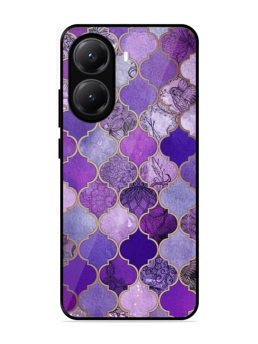 Purple Mosaic Magic Glossy Soft Edge Case for Poco X7 Pro (5G)