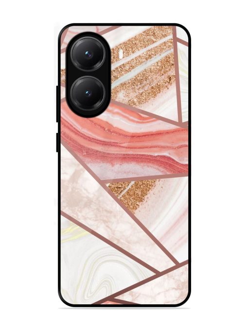 Rosy Mosaic Glossy Soft Edge Case for Poco X7 Pro (5G)