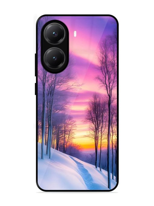 Winter'S Purple Haze Glossy Soft Edge Case for Poco X7 Pro (5G)