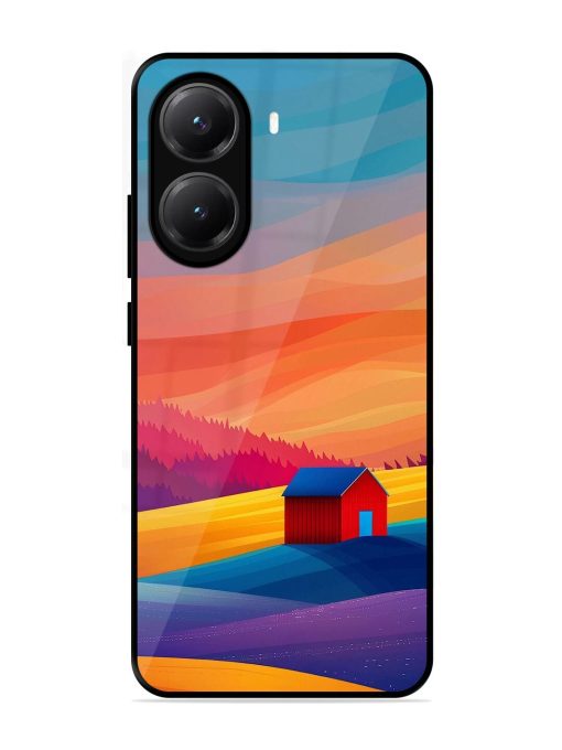 Sunset Solitude Glossy Soft Edge Case for Poco X7 Pro (5G)