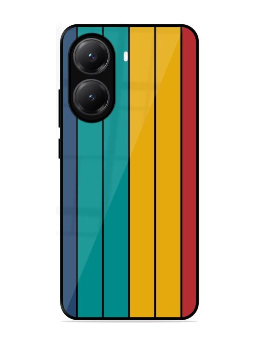 Retro Stripes Glossy Soft Edge Case for Poco X7 Pro (5G)