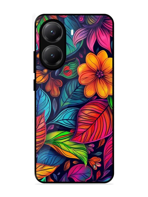 Rainbow Of Blooms Glossy Soft Edge Case for Poco X7 Pro (5G)