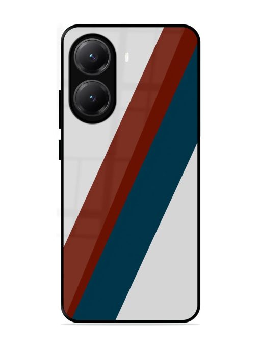 Slanted Stripes Glossy Soft Edge Case for Poco X7 Pro (5G)