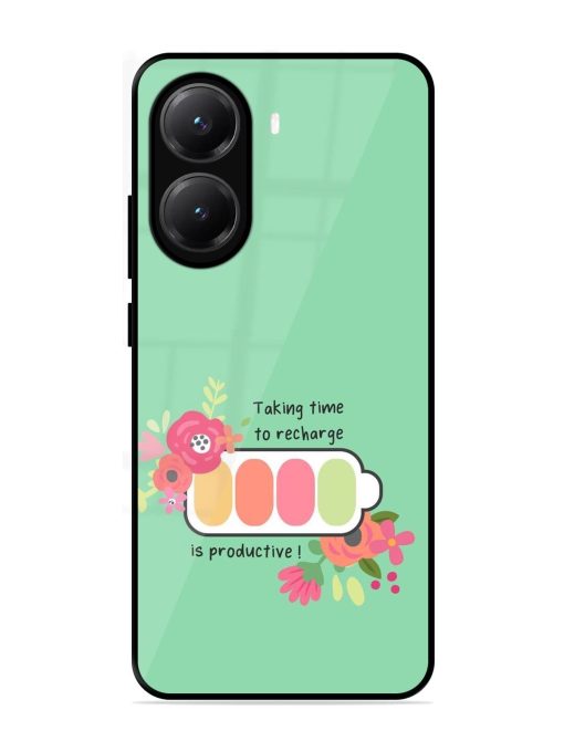 Recharge And Bloom Glossy Soft Edge Case for Poco X7 Pro (5G)