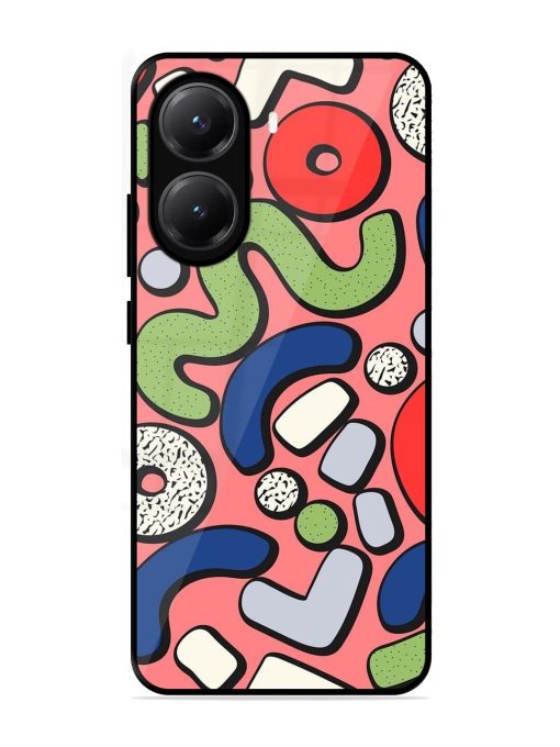 Groovy Geometric Shapes Glossy Soft Edge Case for Poco X7 Pro (5G)