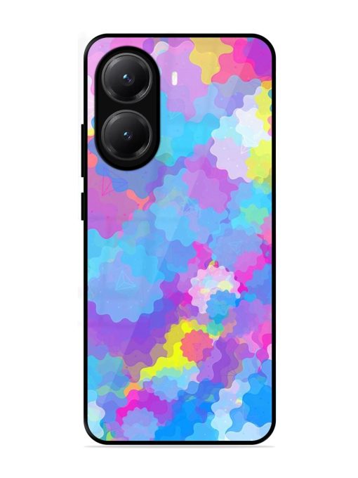 Psychedelic Cloud Burst Glossy Soft Edge Case for Poco X7 Pro (5G)