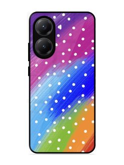 Rainbow Polka Dot Dream Glossy Soft Edge Case for Poco X7 Pro (5G)