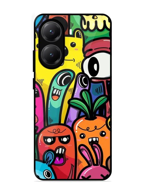 Whimsical Doodle Chaos Glossy Soft Edge Case for Poco X7 Pro (5G)