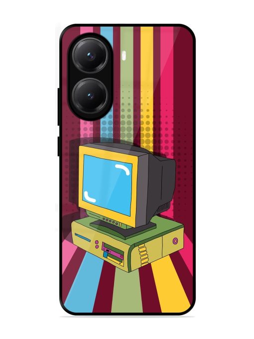 Retro Tech Vibes Glossy Soft Edge Case for Poco X7 Pro (5G)