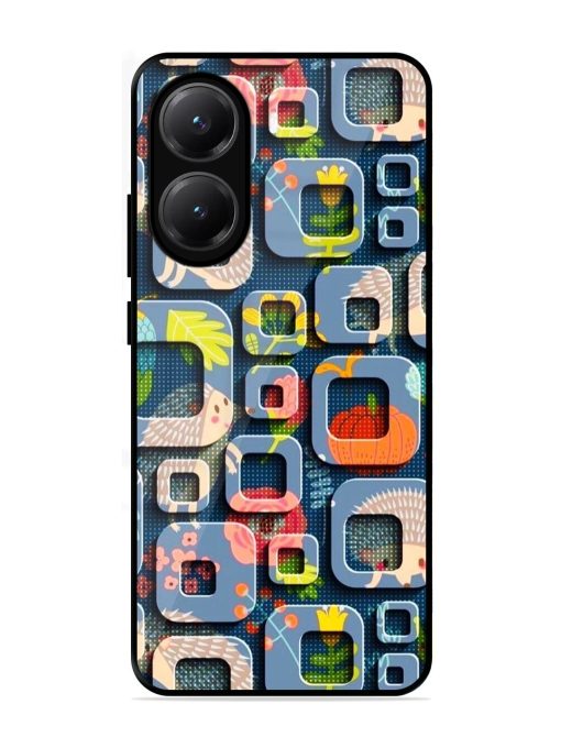 Hedgehog Hideout Glossy Soft Edge Case for Poco X7 Pro (5G)