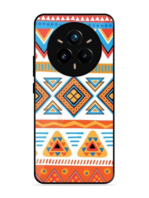 Vibrant Tribal Pattern Glossy Soft Edge Case for Realme 14 Pro (5G)