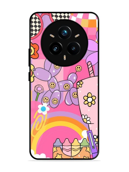 Whimsical Y2K Chaos Glossy Soft Edge Case for Realme 14 Pro (5G)