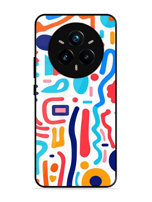Whimsical Doodle Chaos Glossy Soft Edge Case for Realme 14 Pro (5G)