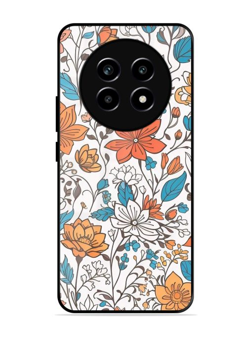 Floral Symphony Glossy Soft Edge Case for Realme 14 Pro Lite (5G)