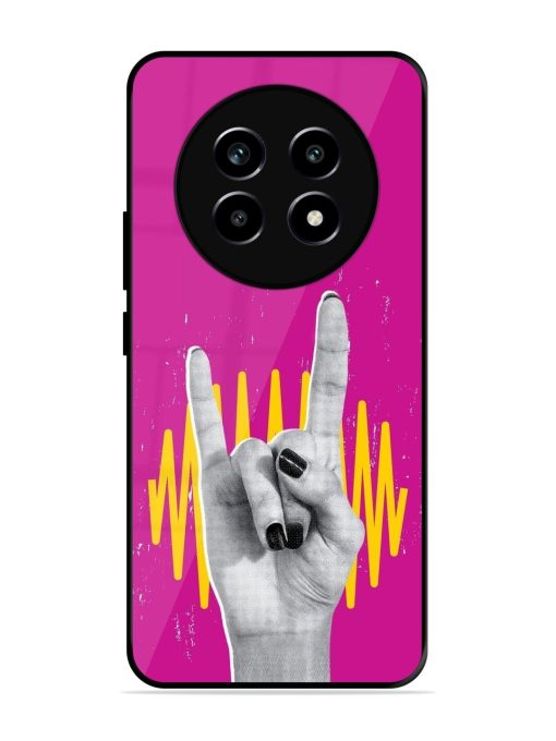 Rock Hand Glossy Soft Edge Case for Realme 14 Pro Lite (5G)