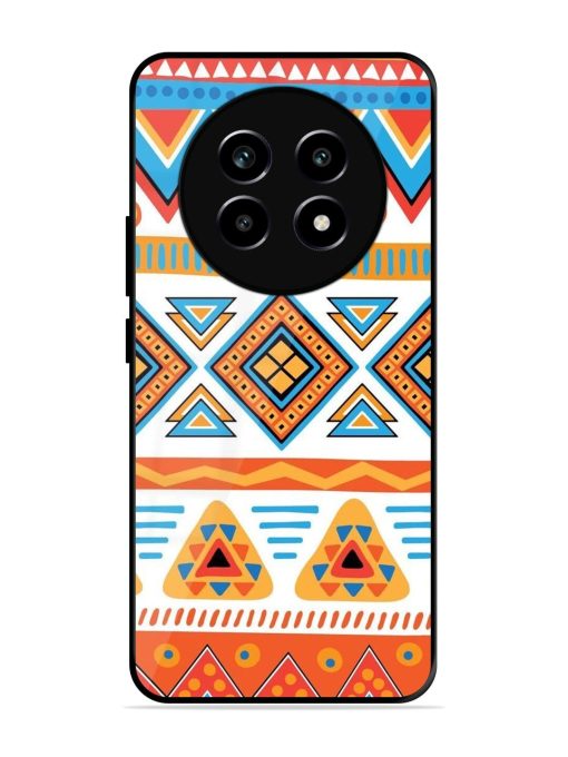 Vibrant Tribal Pattern Glossy Soft Edge Case for Realme 14 Pro Lite (5G)