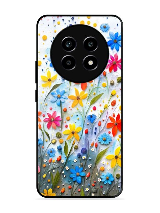 Vibrant Floral Glossy Soft Edge Case for Realme 14 Pro Lite (5G)