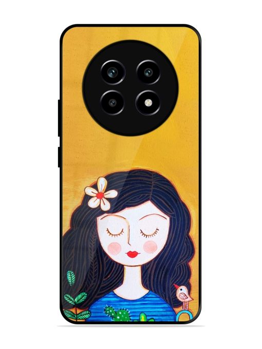 Girl Illustration Glossy Soft Edge Case for Realme 14 Pro Lite (5G)