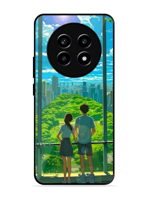 Cyberpunk Dreamscape Glossy Soft Edge Case for Realme 14 Pro Lite (5G)