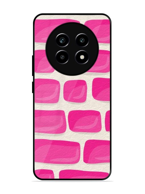 Pink Brick Wall Glossy Soft Edge Case for Realme 14 Pro Lite (5G)