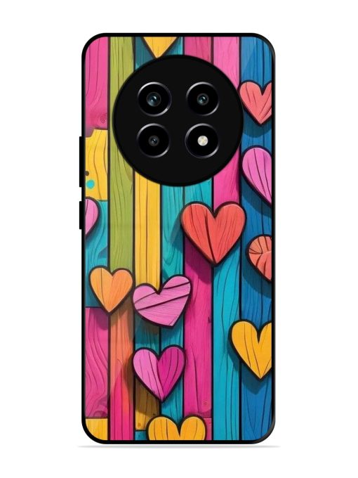 Rainbow Of Hearts Glossy Soft Edge Case for Realme 14 Pro Lite (5G)