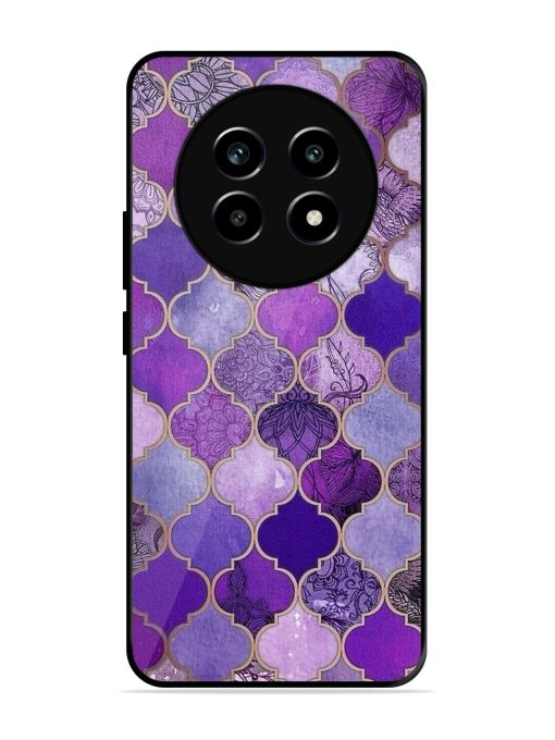 Purple Mosaic Magic Glossy Soft Edge Case for Realme 14 Pro Lite (5G)