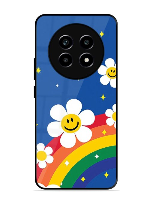 Happy Daisies And Rainbow Sky Glossy Soft Edge Case for Realme 14 Pro Lite (5G)