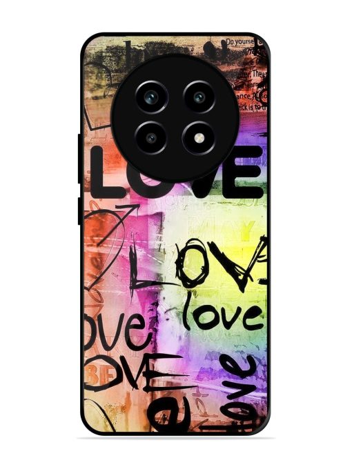 Love Graffiti Glossy Soft Edge Case for Realme 14 Pro Lite (5G)