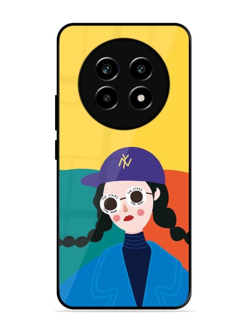 Starry-Eyed Girl Glossy Soft Edge Case for Realme 14 Pro Lite (5G)